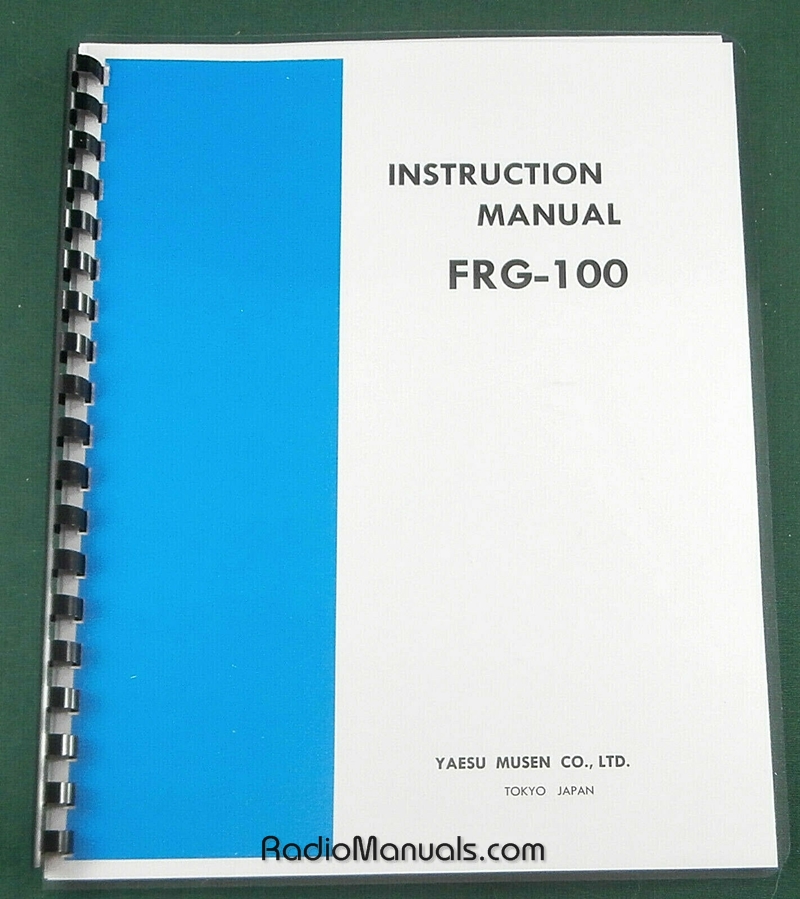 Yaesu FRG-100 Instruction Manual - Click Image to Close